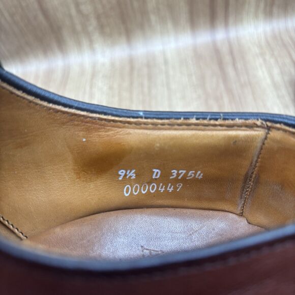 Allen Edmonds Stockbridge Brown Leather Split Toe Derbys  Mens Size 9.5 D #3754‎ main image 4